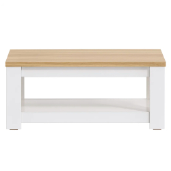 Mesa de centro FLORENÇA - branco e carvalho