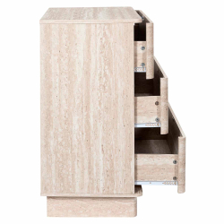 Cómoda PIETRA com 3 gavetas - Travertino bege Cómoda PIETRA com 3 gavetas - Travertino bege