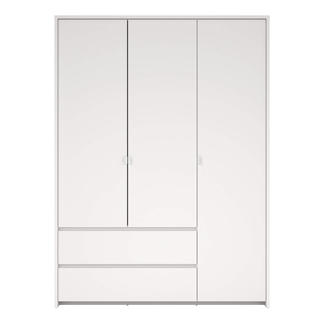 Roupeiro NEXT com 3 portas e 2 gavetas - Branco Roupeiro NEXT com 3 portas e 2 gavetas - Branco