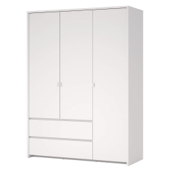 Roupeiro NEXT com 3 portas e 2 gavetas - Branco Roupeiro NEXT com 3 portas e 2 gavetas - Branco