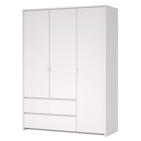 Roupeiro NEXT com 3 portas e 2 gavetas - Branco Roupeiro NEXT com 3 portas e 2 gavetas - Branco