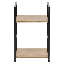 Mesa de apoio COLORADO com 2 prateleiras - Carvalho e Preto Mesa de apoio COLORADO com 2 prateleiras - Carvalho e Preto