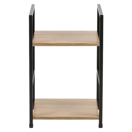 Mesa de apoio COLORADO com 2 prateleiras - Carvalho e Preto Mesa de apoio COLORADO com 2 prateleiras - Carvalho e Preto