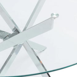 Mesa redonda LEONO - Cromado Mesa redonda LEONO - Cromado