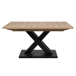 Mesa extensível AVANT (160-200 cm) - Carvalho Artesanato e Preto