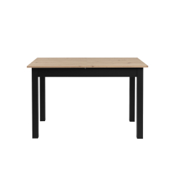 Mesa extensível COBURG (120-160cm) - Preto e Carvalho Artesanato Mesa extensível COBURG (120-160cm) - Preto e Carvalho Artesanato