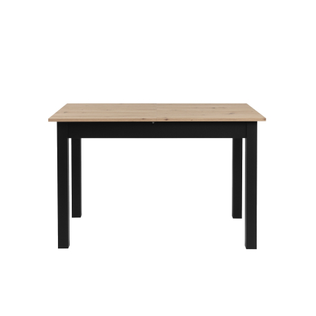 Mesa extensível COBURG (120-160cm) - Preto e Carvalho Artesanato Mesa extensível COBURG (120-160cm) - Preto e Carvalho Artesanato