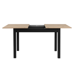 Mesa extensível COBURG (120-160cm) - Preto e Carvalho Artesanato Mesa extensível COBURG (120-160cm) - Preto e Carvalho Artesanato
