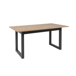 Mesa extensível DENVER (160-200 cm) - Antracite e Carvalho Artesanato Mesa extensível DENVER (160-200 cm) - Antracite e Carvalho Artesanato