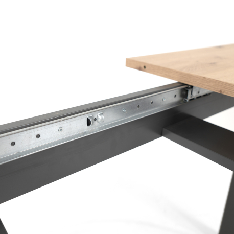 Mesa extensível DENVER (160-200 cm) - Antracite e Carvalho Artesanato Mesa extensível DENVER (160-200 cm) - Antracite e Carvalho Artesanato