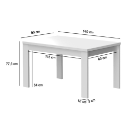 Extendable table FLORENCE (140-230 cm) - Dining Tables Extendable table FLORENCE (140-230 cm) - Dining Tables