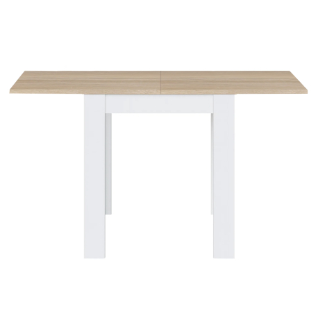 Mesa extensível LIVRE (67-134 cm) - Branco e Carvalho Mesa extensível LIVRE (67-134 cm) - Branco e Carvalho