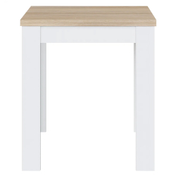 Mesa extensível LIVRE (67-134 cm) - Branco e Carvalho