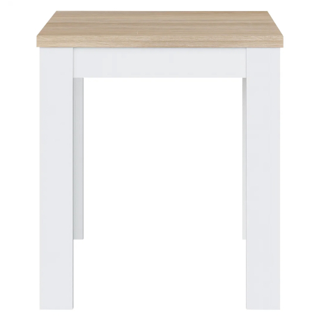 Mesa extensível LIVRE (67-134 cm) - Branco e Carvalho Mesa extensível LIVRE (67-134 cm) - Branco e Carvalho