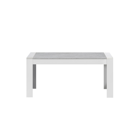 Mesa extensível MADRID (160-230 cm) - Branco e Stone