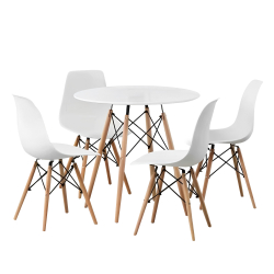 Pack mesa redonda TOWER + 4 cadeiras DENVER II - Home