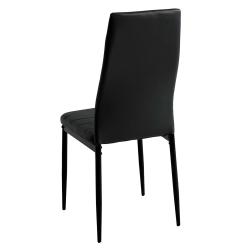 Pack mesa redonda ALESIA + 6 cadeiras ZARA II - Preto e Carvalho Pack mesa redonda ALESIA + 6 cadeiras ZARA II - Preto e Carvalho