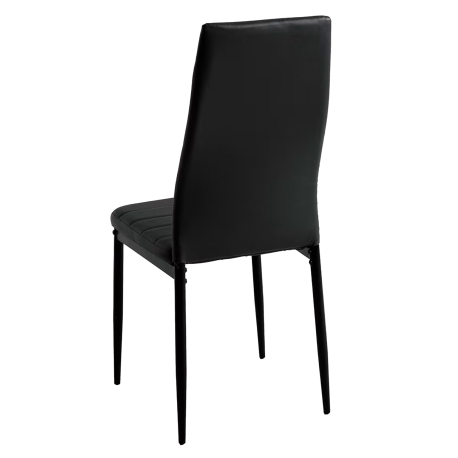 Pack mesa redonda ALESIA + 6 cadeiras ZARA II - Preto e Carvalho Pack mesa redonda ALESIA + 6 cadeiras ZARA II - Preto e Carvalho