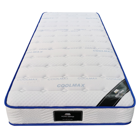 Pack cama de solteiro SLEEP + Colchão SPRING ROLLER - Branco e Carvalho Pack cama de solteiro SLEEP + Colchão SPRING ROLLER - Branco e Carvalho