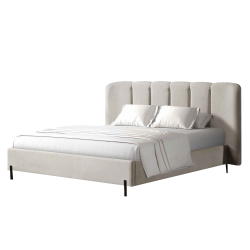 Pack cama de casal ATLANTA + Colchão HOMYSLEEP NEW PALACIO - Aveia