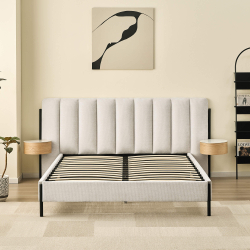 Cama de casal QUEENIE com 2 mesas de cabeceira - Double Beds