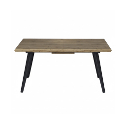 Mesa extensível NICY (160-200 cm) - Carvalho Artesanato e Preto Mesa extensível NICY (160-200 cm) - Carvalho Artesanato e Preto