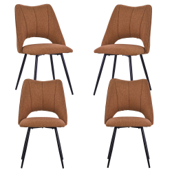 Pack 4 cadeiras SIENA - Laranja Escuro