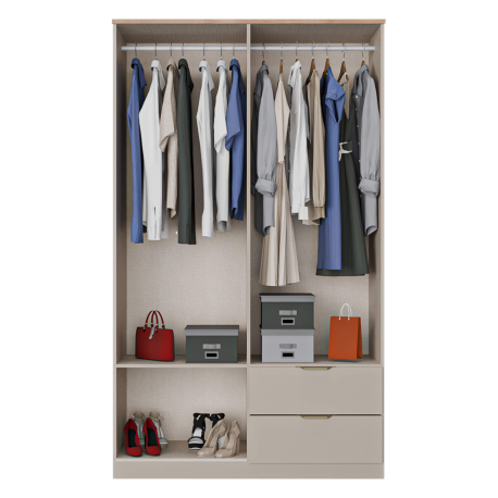 Roupeiro de 4 Portas e 2 Gavetas ALENA - Closet with Crash Doors