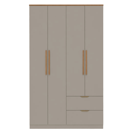 Roupeiro de 4 Portas e 2 Gavetas ALENA - Closet with Crash Doors