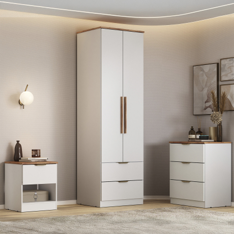 Roupeiro ALENA com 2 portas e 2 gavetas - Closet with Crash Doors