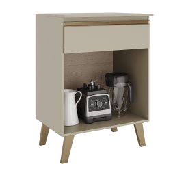 Bancada de cozinha KENAN com 2 portas - Estantes