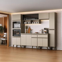 Bancada de cozinha KENAN com 2 portas - Estantes