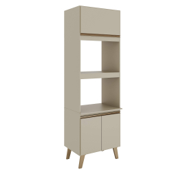 Móvel auxiliar de cozinha KENAN com 3 portas - Estantes