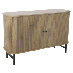 Aparador GLISS com 2 portas deslizantes - Carvalho Artesanato e Preto