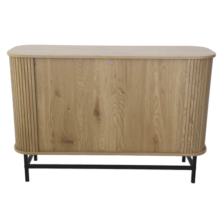 Aparador GLISS com 2 portas deslizantes - Carvalho Artesanato e Preto