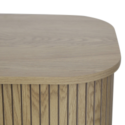 Aparador GLISS com 2 portas deslizantes - Carvalho Artesanato e Preto