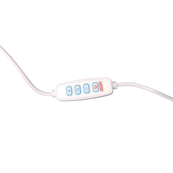 Toucador BUBBLE com espelho iluminado e 1 gaveta - Branco Mate