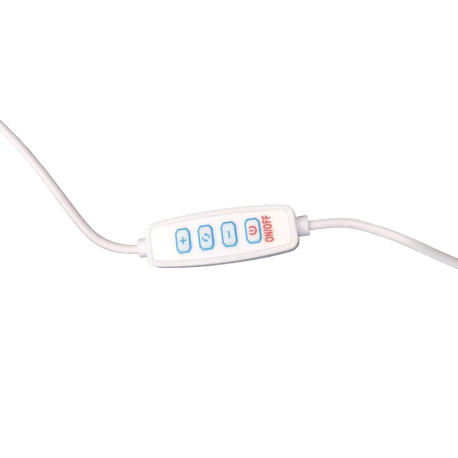 Toucador BUBBLE com espelho iluminado e 1 gaveta - Branco Mate