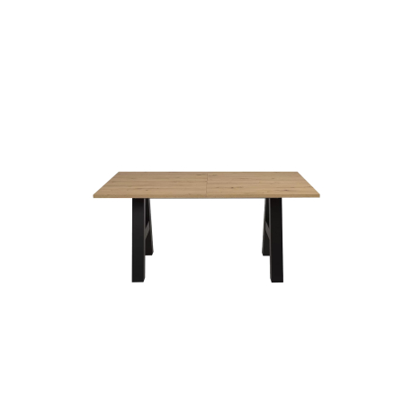 Mesa extensível GRANADA (157-234cm) - Carvalho Artesanato e Preto