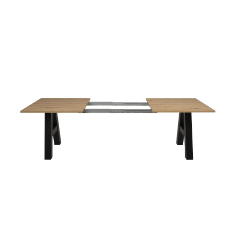 Mesa extensível GRANADA (157-234cm) - Carvalho Artesanato e Preto