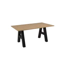 Mesa extensível GRANADA (157-234cm) - Carvalho Artesanato e Preto