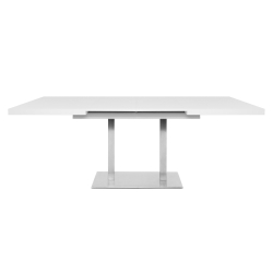 Mesa extensível QUADRATO (120-197cm) - Branco Mate