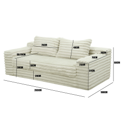 Sofás POP UP! Sofá 2 Lugares GASTON embalado a vácuo - 2 Seater Sofas