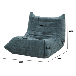 Sofás POP UP! Cadeirão FERDI embalado a vácuo - Verde Petróleo