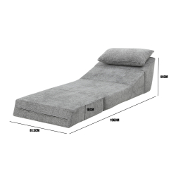 Sofás POP UP! Cadeirão cama BALOO embalado a vácuo - Cinzento