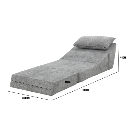 Sofás POP UP! Cadeirão cama BALOO embalado a vácuo - Cinzento