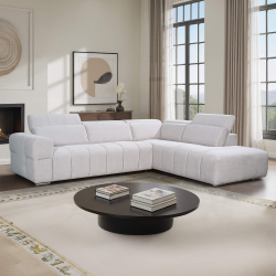 Sofá de canto QUEENSLAND - Bege Claro