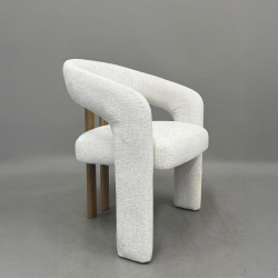 Cadeira MESSI - Branco e Carvalho Cadeira MESSI - Branco e Carvalho