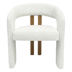 Cadeira MESSI - Branco e Carvalho