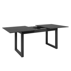 Pack mesa extensível AUSTIN + 4 cadeiras JULE - Preto e Cinzento Claro Pack mesa extensível AUSTIN + 4 cadeiras JULE - Preto e Cinzento Claro